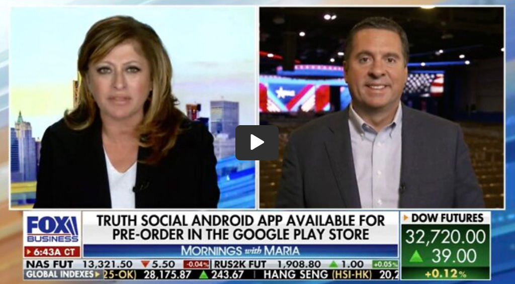 Nunes: Truth Social now available for pre-order in Google Play Store