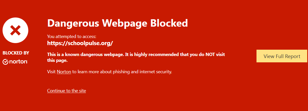 Attention Parents Check your kids text messages for SchoolPulse. Districts in MA are using it to collect data on kids for ‘SEL’ & Norton Life Lock cites website as “known dangerous”