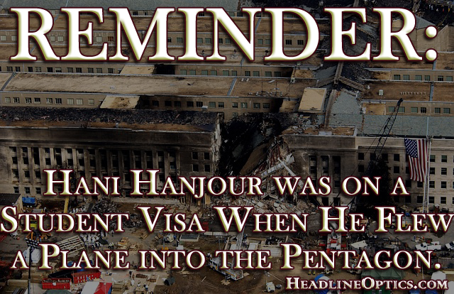 Do American Leftists Remember the person who flew a plane into the Pentagon was on a student visa? Probably do, and that’s why they don’t want students deported today.